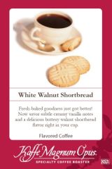 White Walnut Shortbread SWP Decaf Flavored Coffee